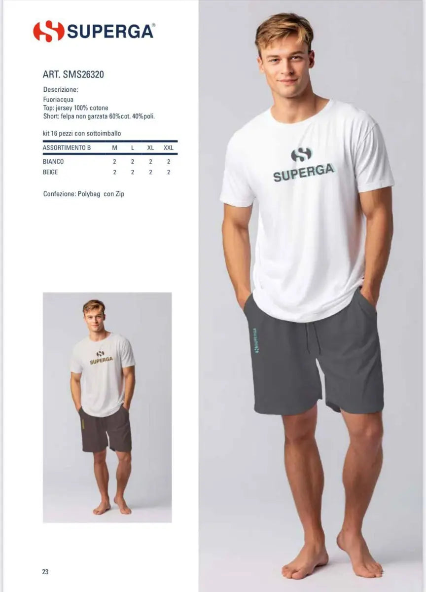 Pigiama Uomo Superga Cotone