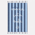 Sophie TELO MARE FOUTA CON FRANGE AMORE MARE 100x180