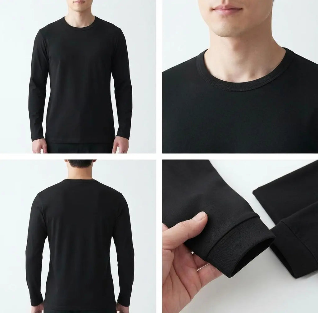 Maglia manica lunga girocollo in CALDO COTONE uomo MANSUE’ – 240/241 2pz