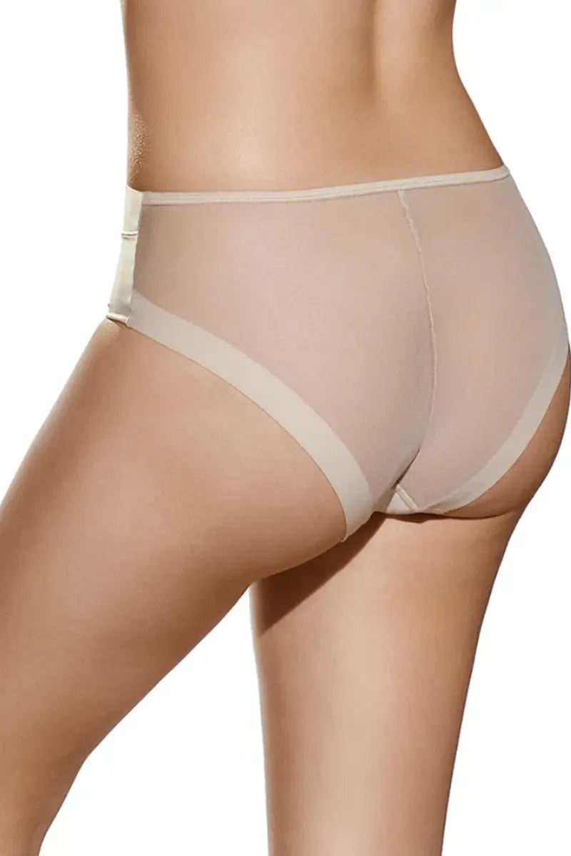 Mutanda leggermente contenitiva comfort a vita alta con trasparenze Selene – VIOLETA SLIP