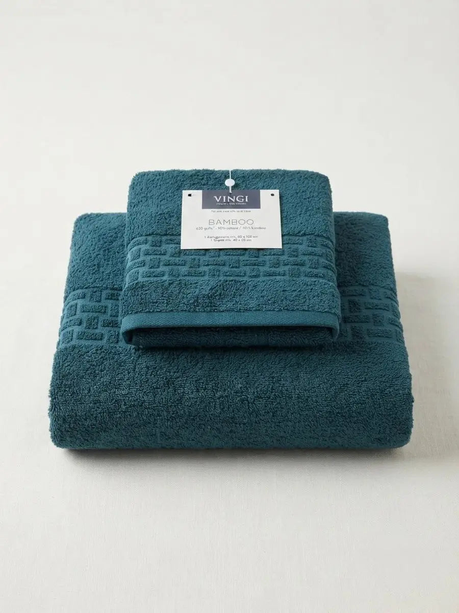 Set asciugamani viso + ospite Bamboo Vingi