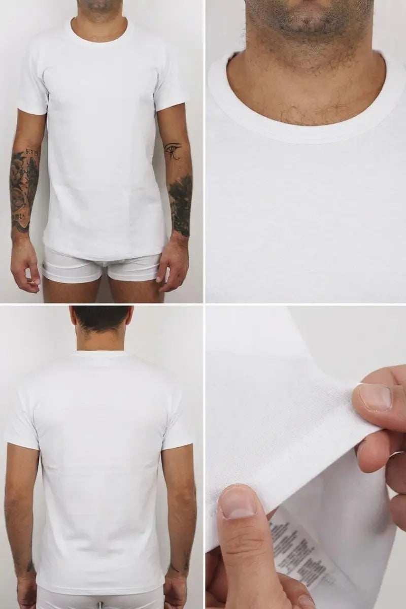 Mansue' Maglia mezza manica girocollo MAXI LANA/COTONE uomo MANSUE’ – 50025 2PZ