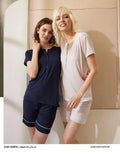Pigiama donna corto in viscosa Jadea 3285