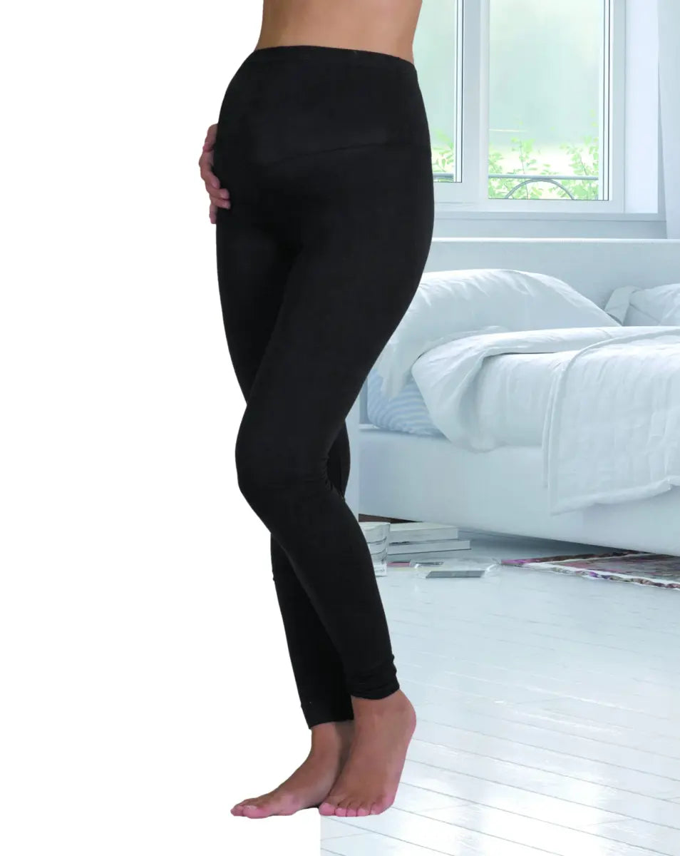 Leggings pre/post parto conformato in cotone bielastico Mamina – Z9170