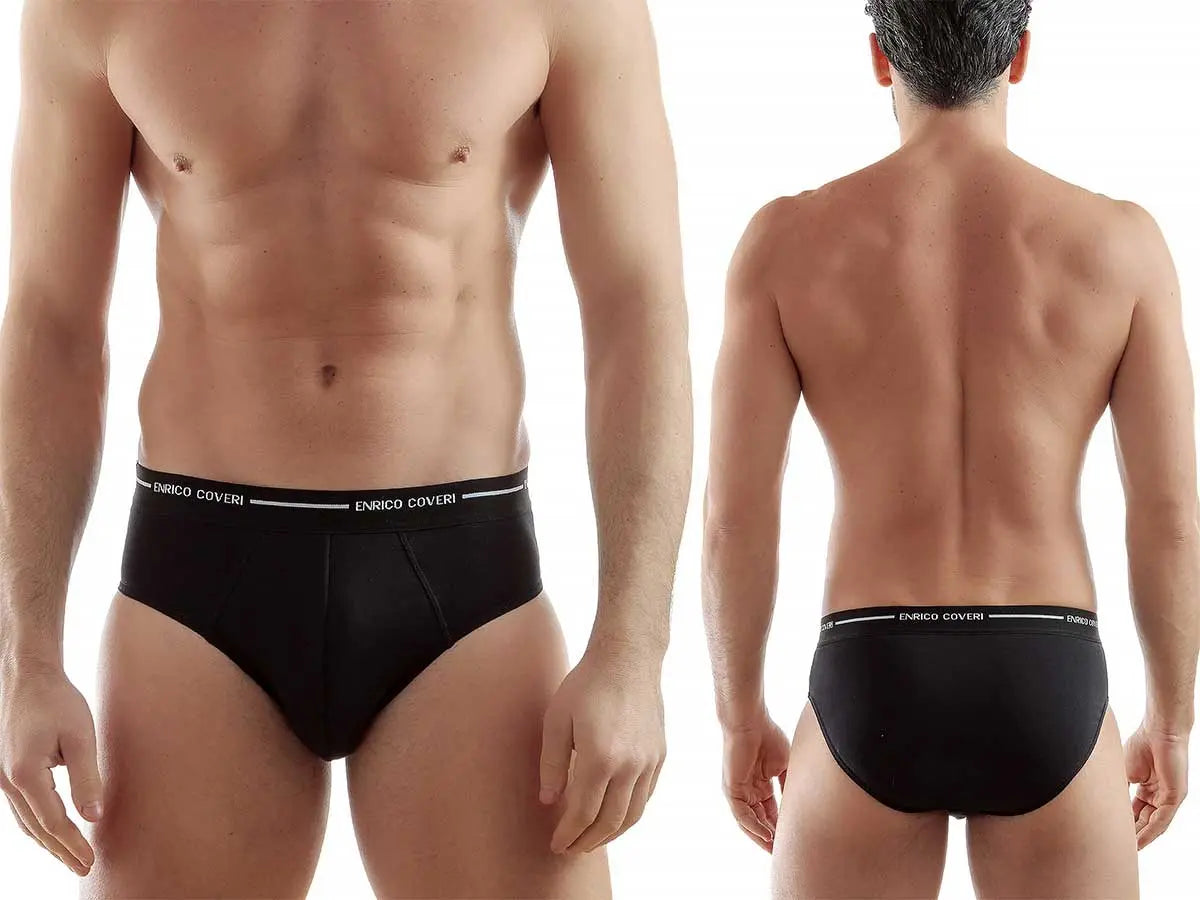 Slip elastico esterno in cotone bielastico Enrico Coveri – ES1000 3PZ