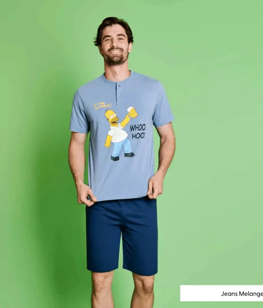 Sabor PIGIAMA SERAFINO CORTO THE SIMPSONS 6729 COTONE UOMO