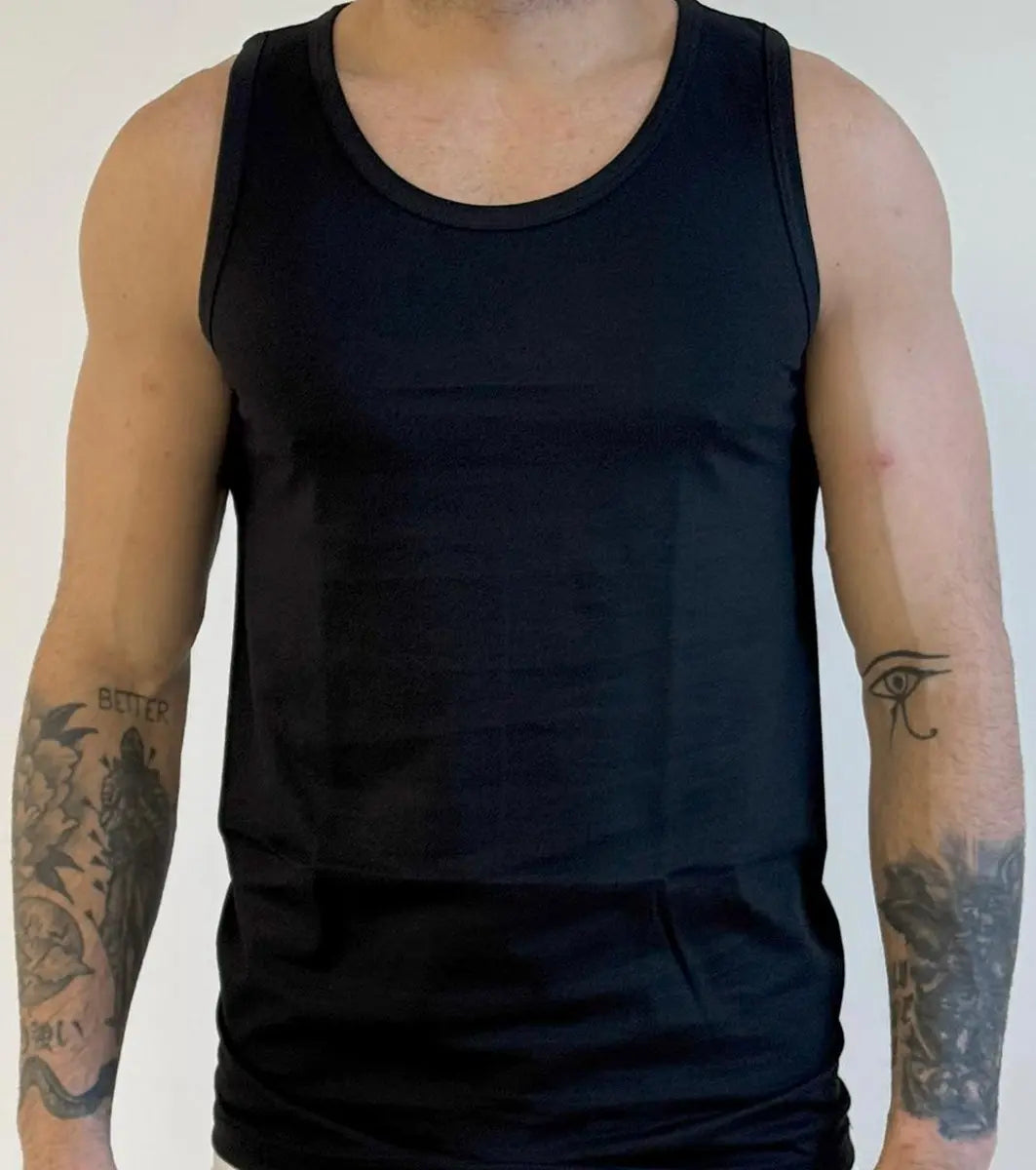 Canotta spalla larga in COTONE uomo MANSUE’ – 40056/40070 3 PZ
