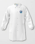 Grembiule asilo bambina bianco con Zip ricamo Disney Stitch