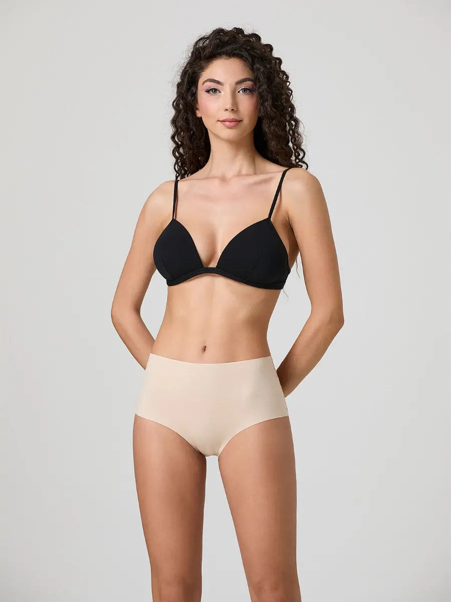 Midi donna taglio laser cotone con pizzo Jadea – 8016