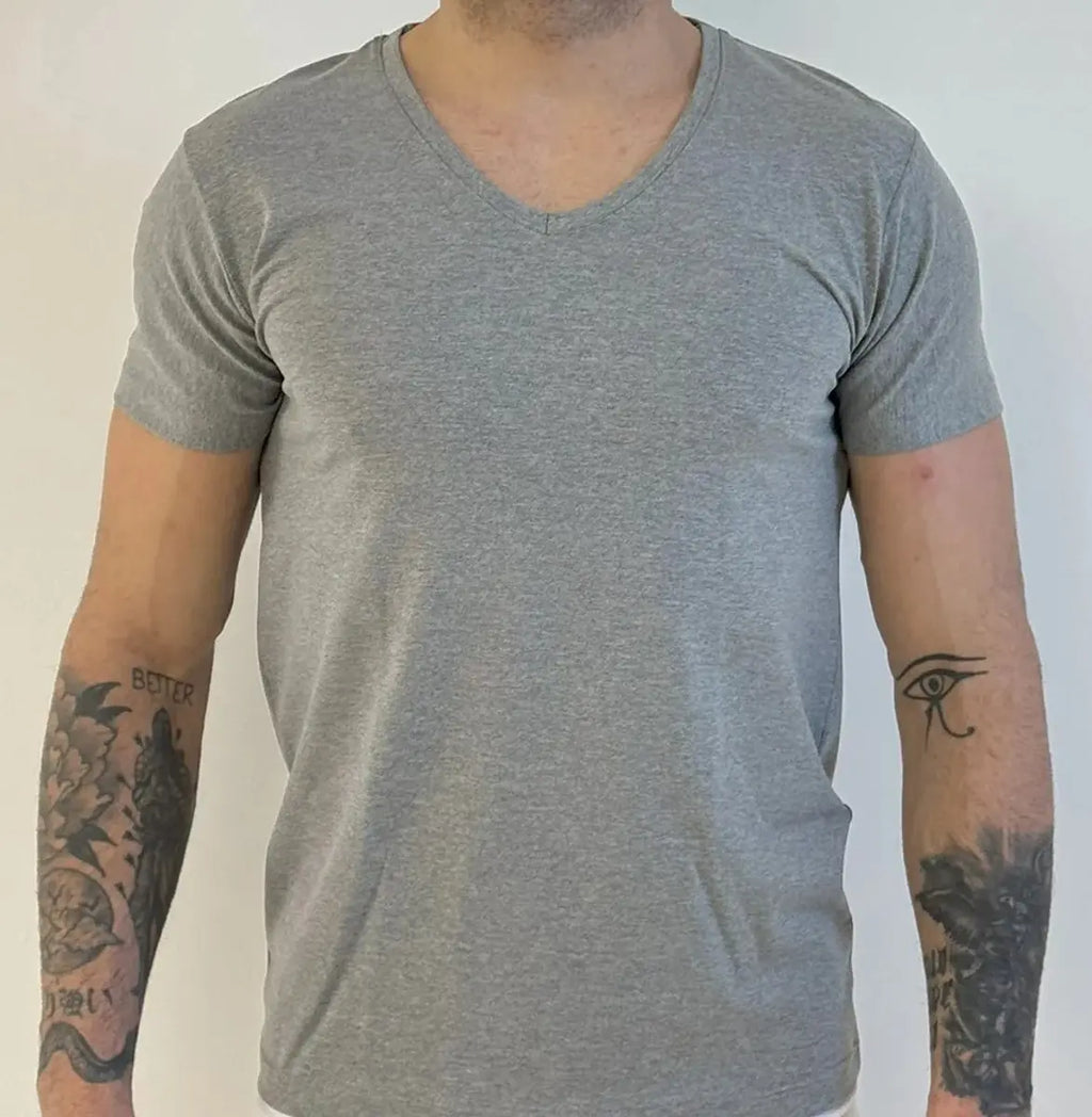 Mansue' Maglia mezza manica scollo a v in COTONE MODAL uomo MANSUE’ – 40095/156/996 2PZ