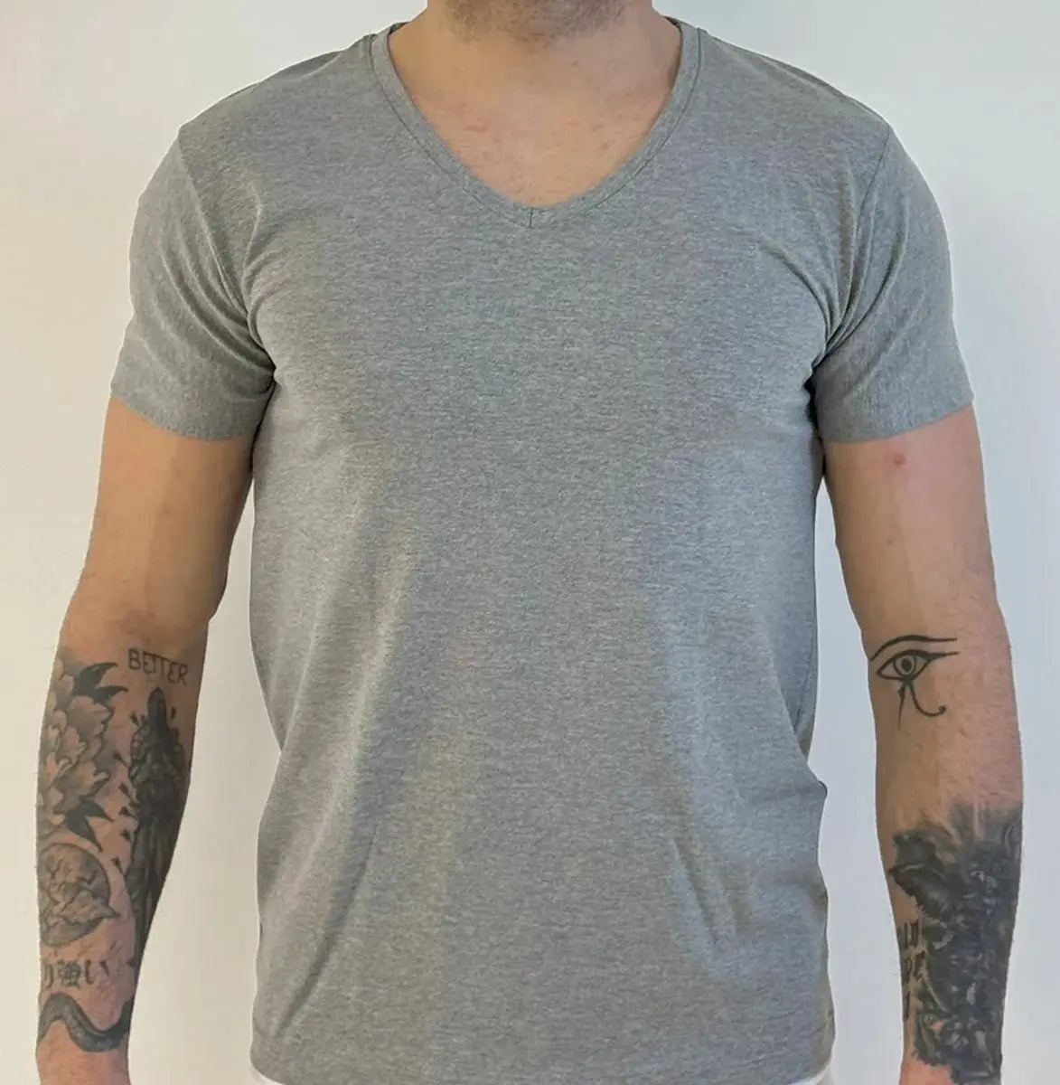 Mansuè Maglia mezza manica scollo a v in COTONE MODAL uomo MANSUE’ – 40095/156/996 2PZ