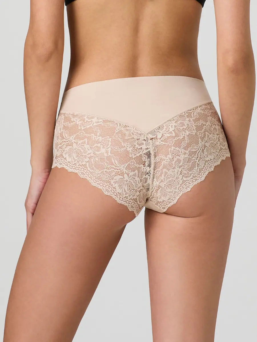 Midi donna taglio laser cotone con pizzo Jadea – 8016