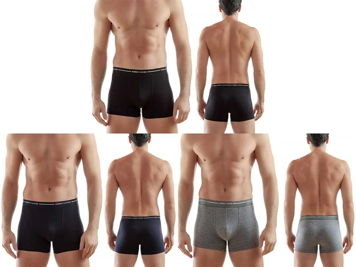 Boxer elastico esterno cotone bielastico Enrico Coveri – EB1000 3PZ