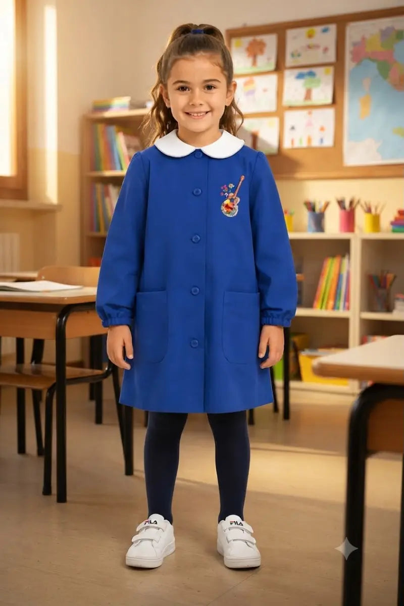 Grembiule Siggi bambina ricamo cuore