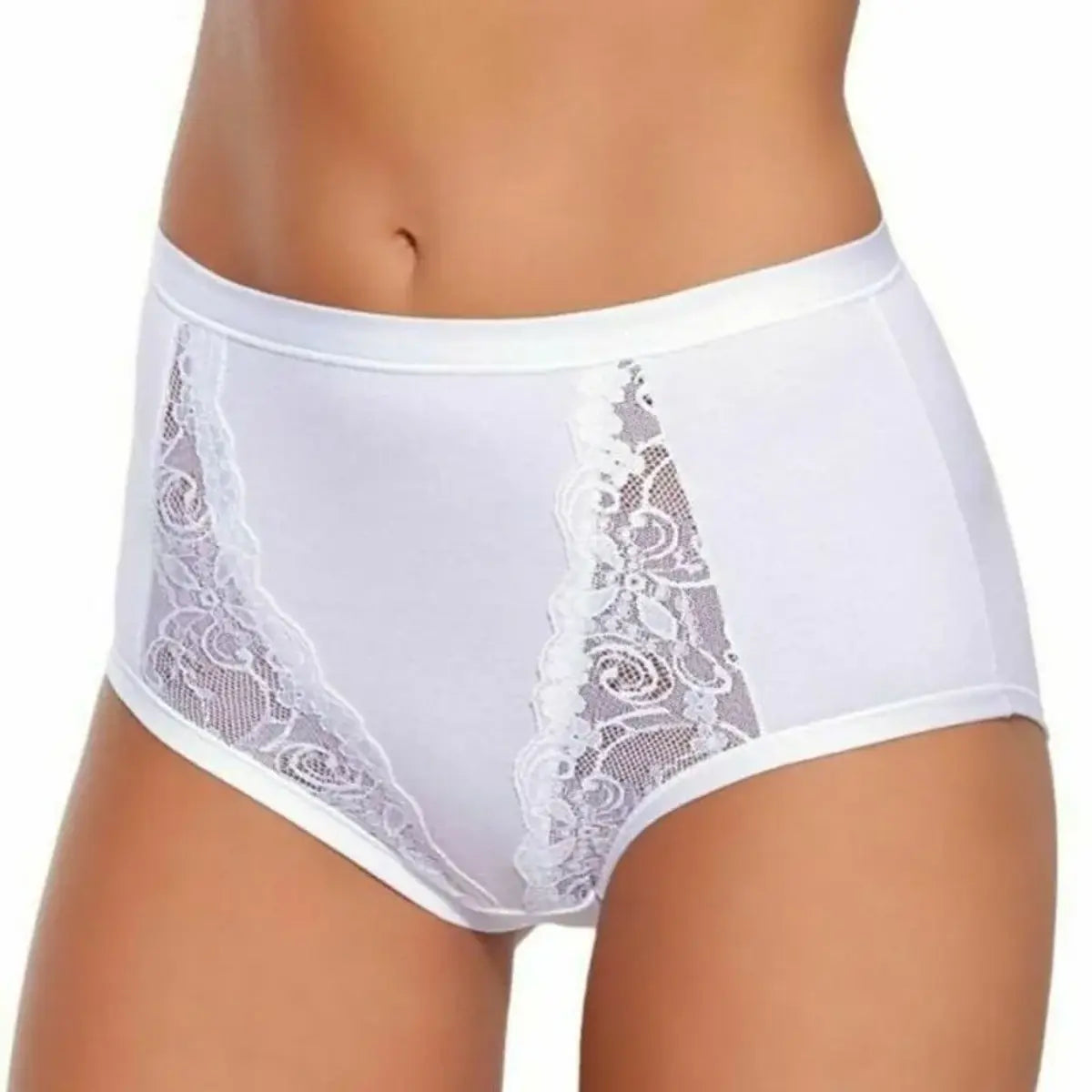 Culotta in modal con fascia di cotone e pizzo Jadea – 535 3PZ