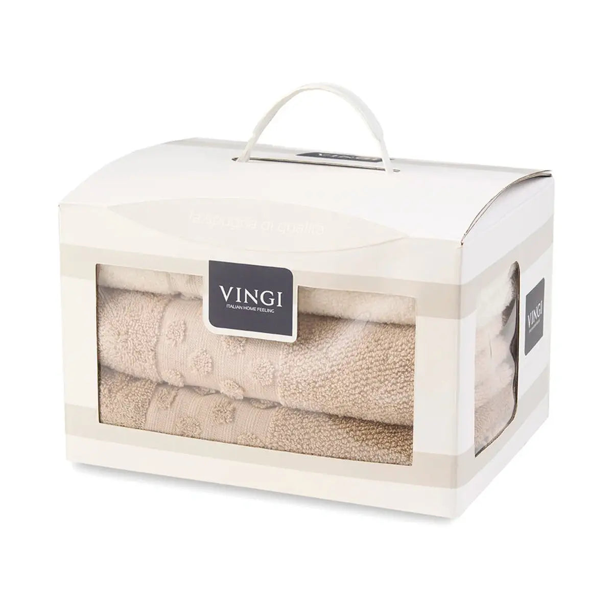 Set asciugamani 3 viso e 3 ospite Vingi