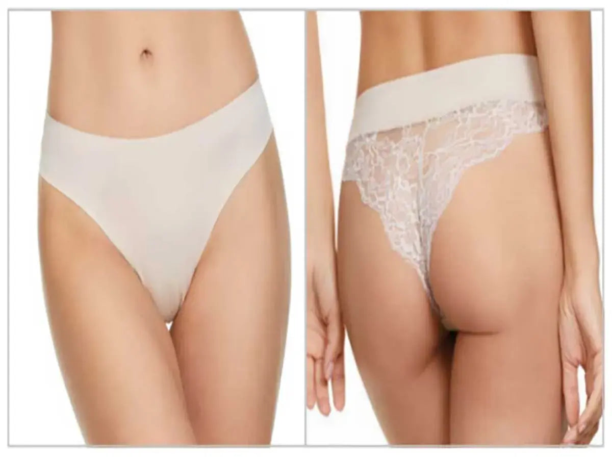 Brasiliano donna taglio laser cotone con pizzo Jadea – 8015
