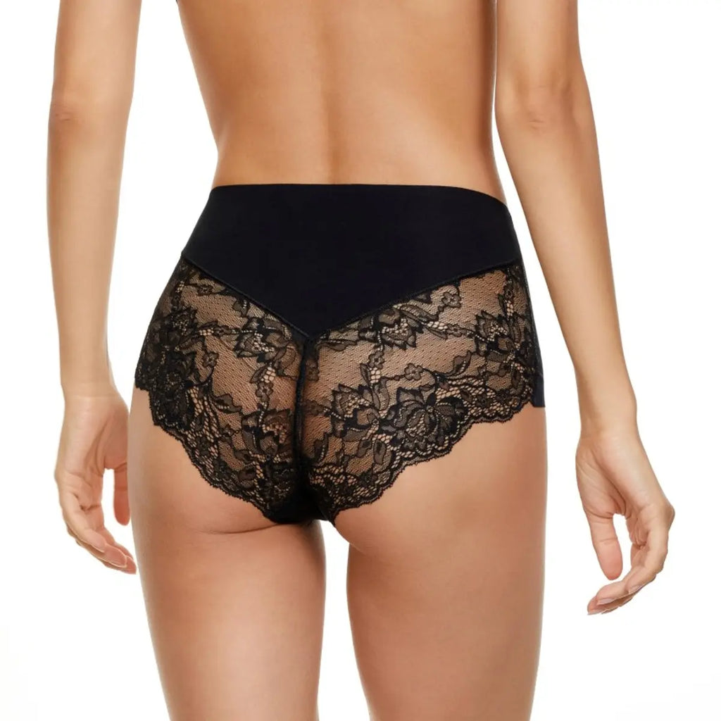Midi donna taglio laser cotone con pizzo Jadea – 8016