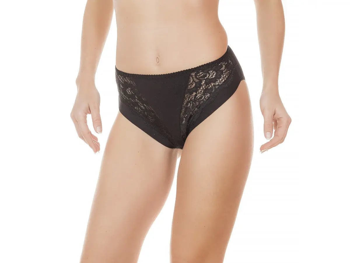 Slip alto donna in cotone modal e pizzo Jadea – 788 3PZ