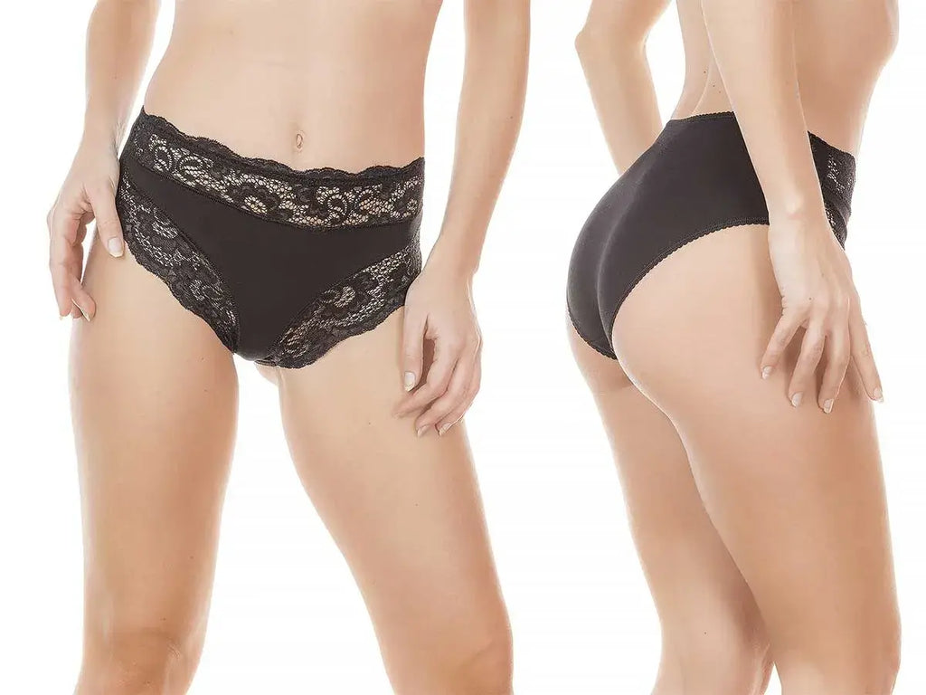 Slip in cotone elasticizzato modal e pizzo Jadea – 742 3PZ