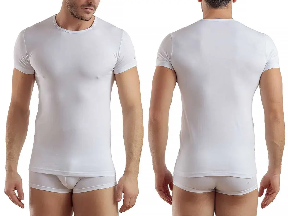 T-shirt mezza manica girocollo cotone bielastico Enrico Coveri – ET1000 3PZ