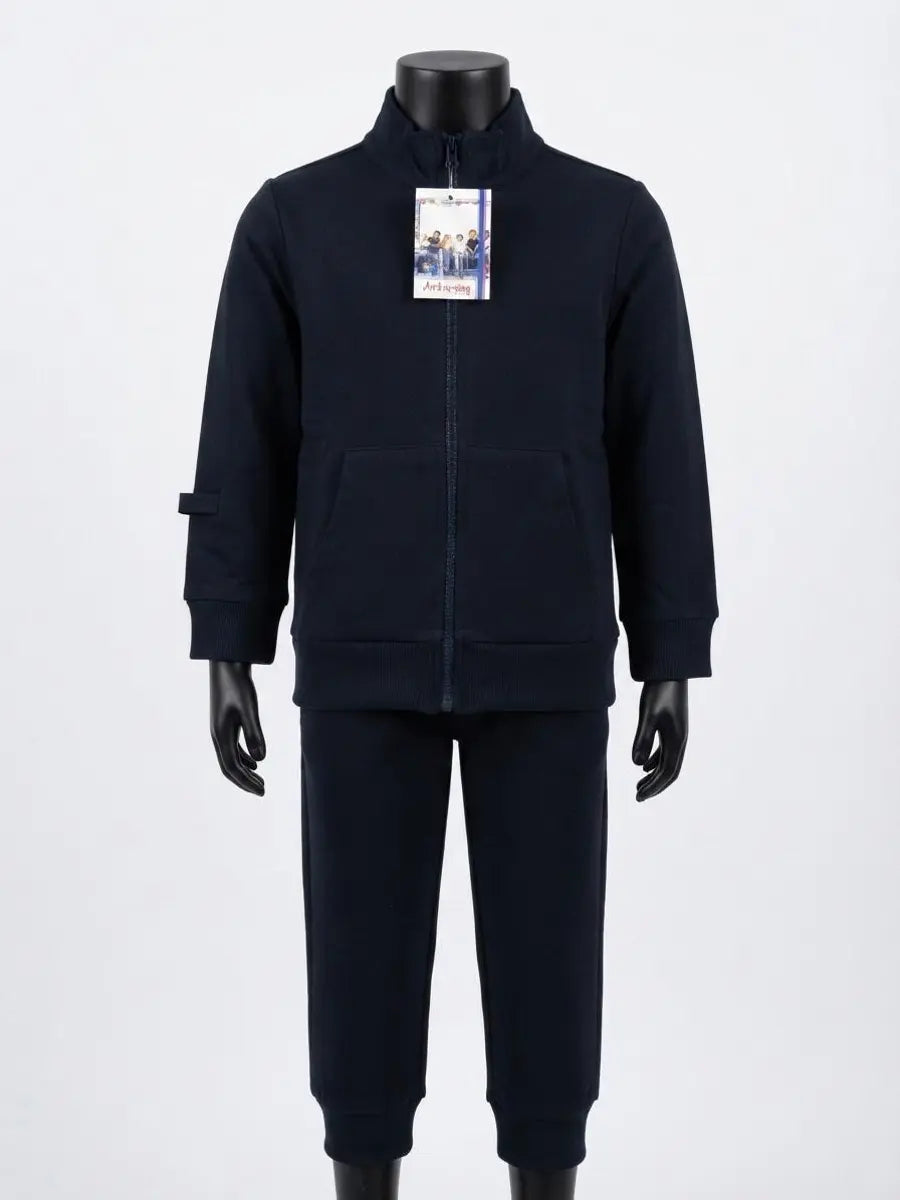 Tuta bambini Ambrosino School cotone fresco zip T001