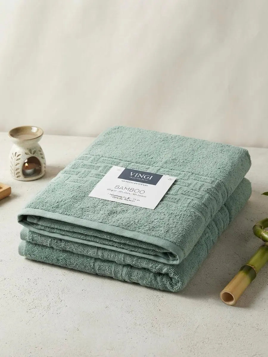 Set asciugamani viso + ospite Bamboo Vingi