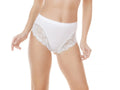 Slip midi in cotone modal con fascia di cotone e pizzo Jadea – 521 3PZ