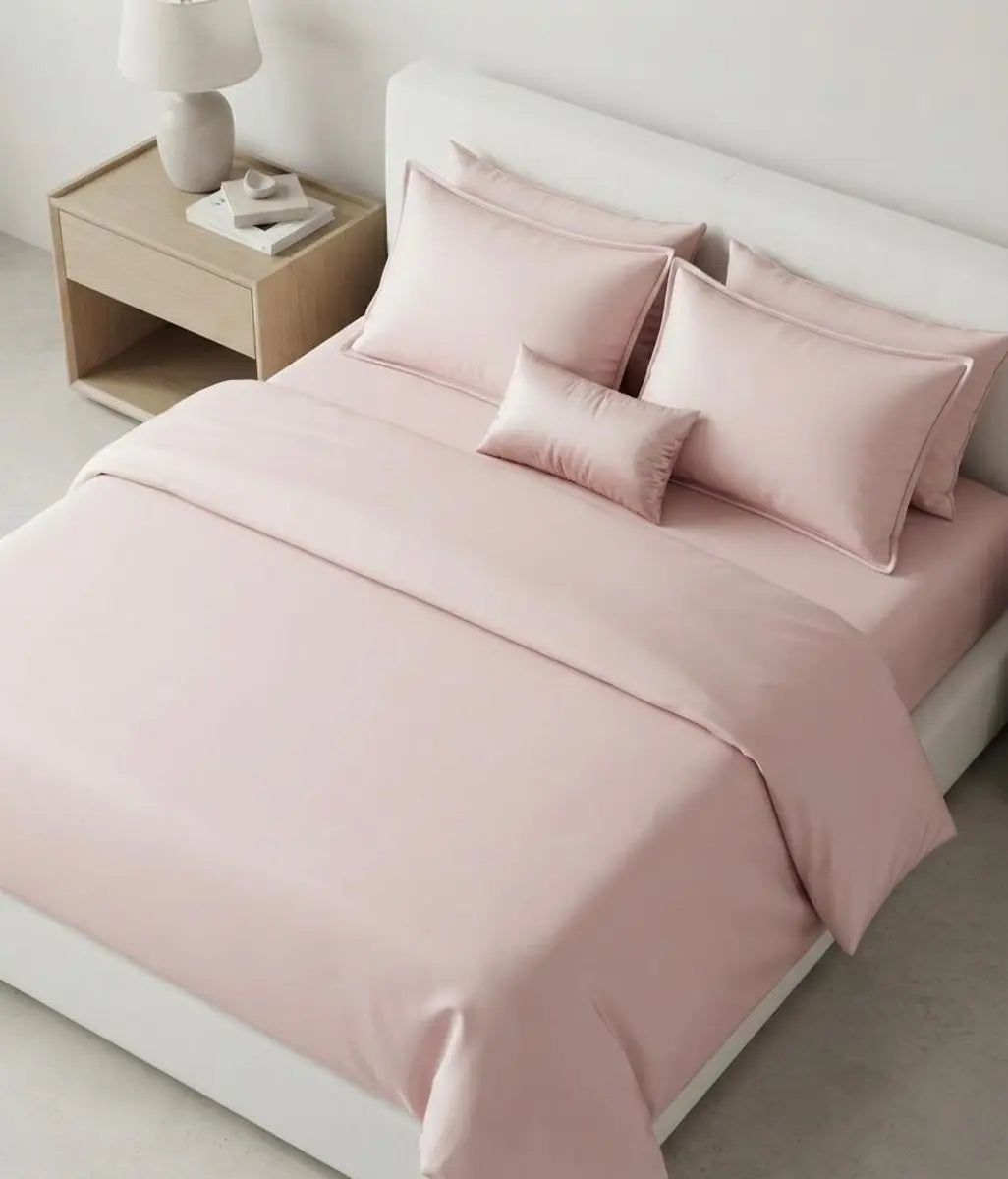 Completo letto Biancaluna Clara seta di bamboo vegan