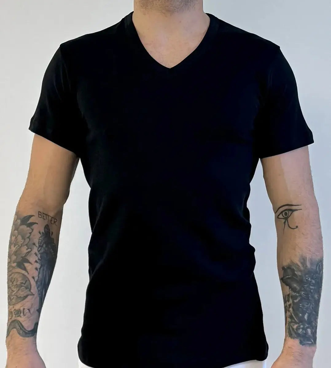 Mansuè Maglia mezza manica scollo a v in COTONE MODAL uomo MANSUE’ – 40095/156/996 2PZ