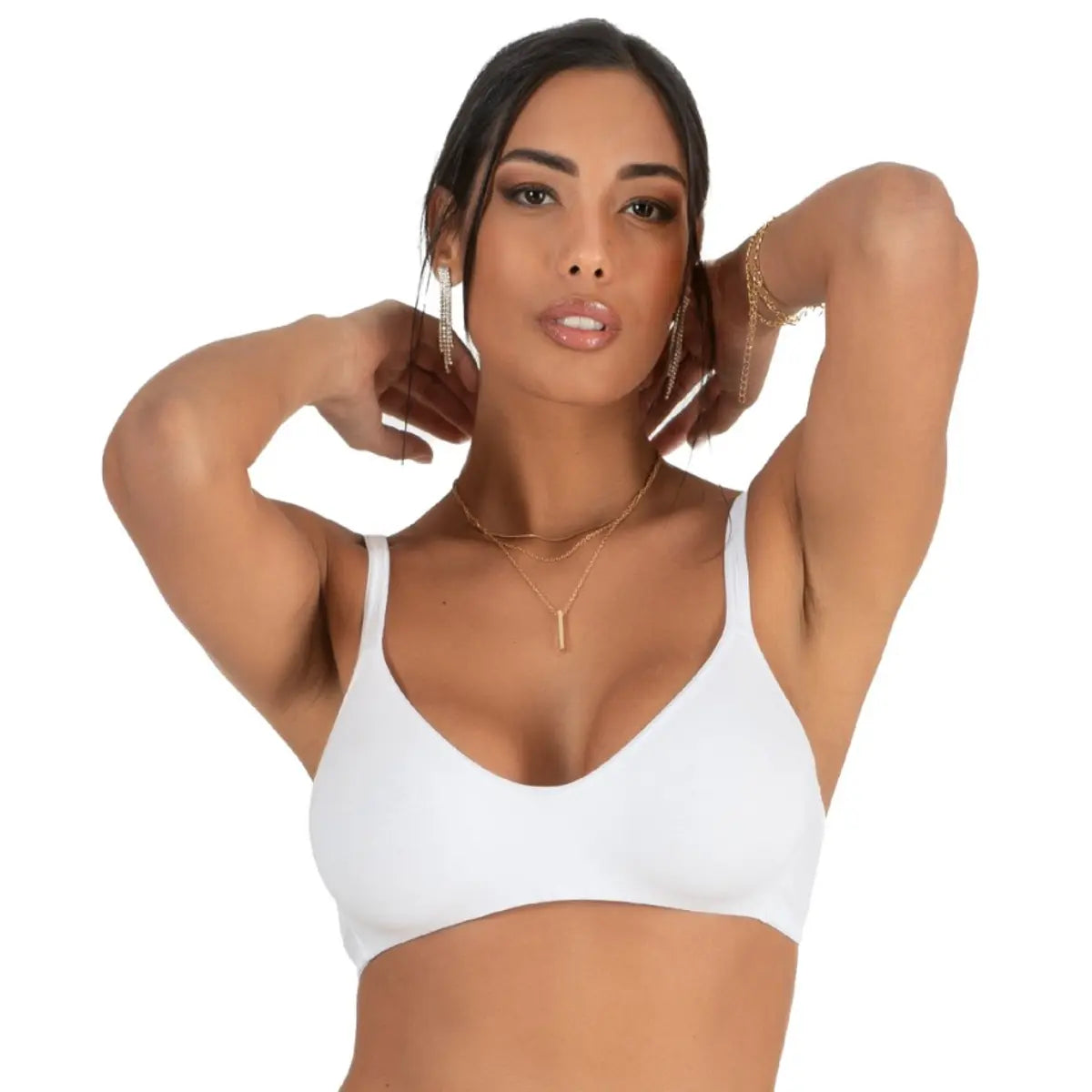 Reggiseno coppa B stile brassiere cotone charme emma