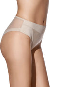 Mutanda leggermente contenitiva comfort a vita alta con trasparenze Selene – VIOLETA SLIP