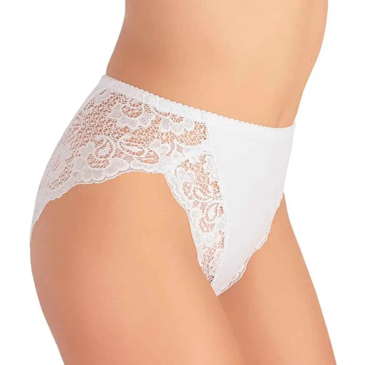 Slip alto donna in cotone modal e pizzo Jadea – 530 3PZ