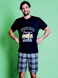 Sabor Snoopy pigiama corto da uomo in cotone - jeans