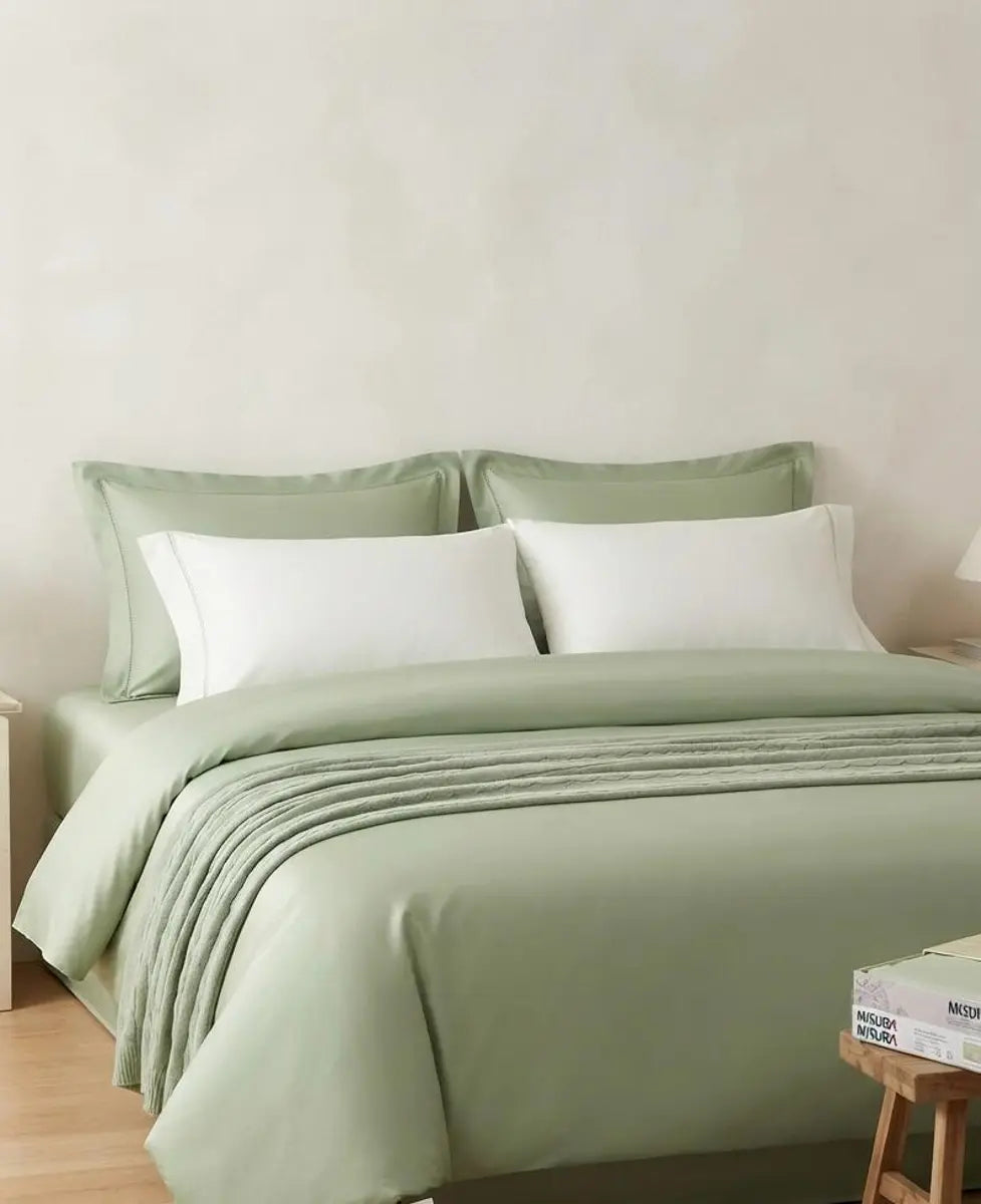 Completo letto Biancaluna Clara seta di bamboo vegan