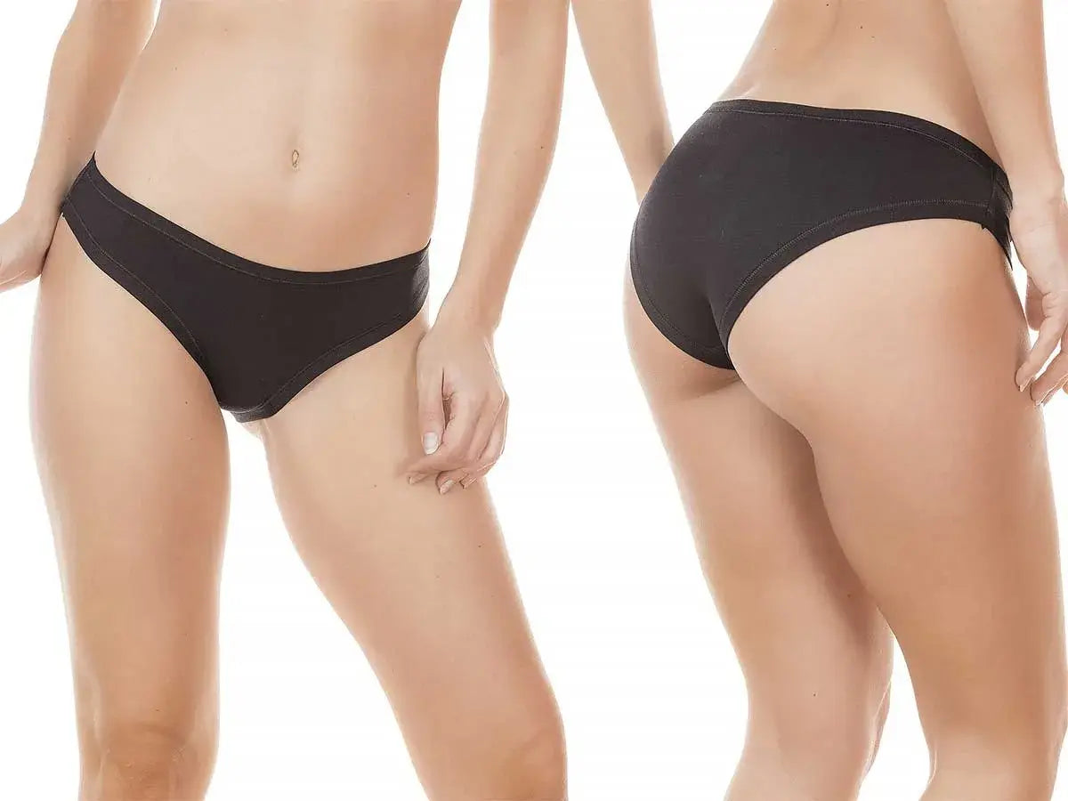 Slip vita bassa basic in cotone elasticizzato e modal Jadea – 785 3PZ