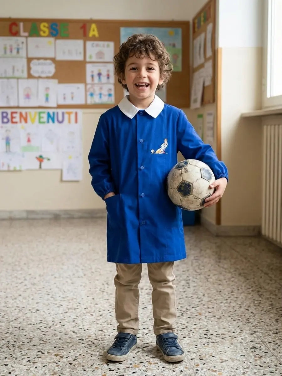 Grembiule Siggi bambino ricamo sportivo
