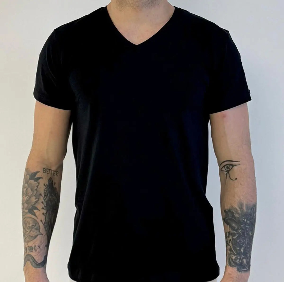 Maglia mezza manica scollo a “V” in COTONE uom MANSUE’ – 40040/88 3 PZ