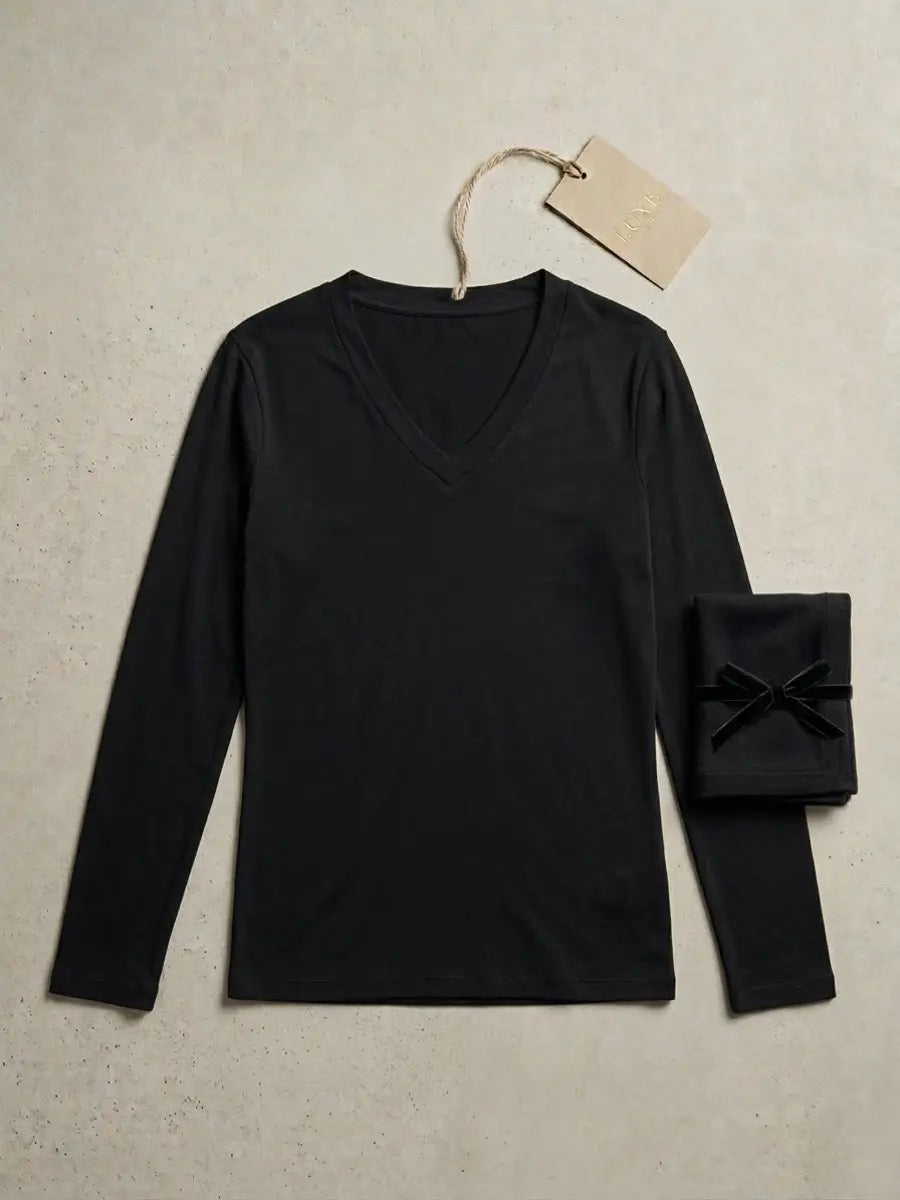 Kissimo Maglia Cashmere maniche lunghe con scollo a punta art.Elettra